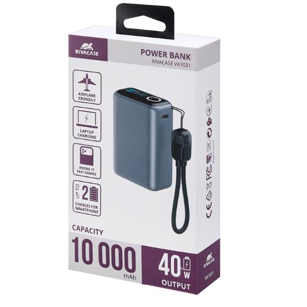 Power Bank Rivacase VA1031 40W Ricarica Rapida Compatta 175g - immagine 23