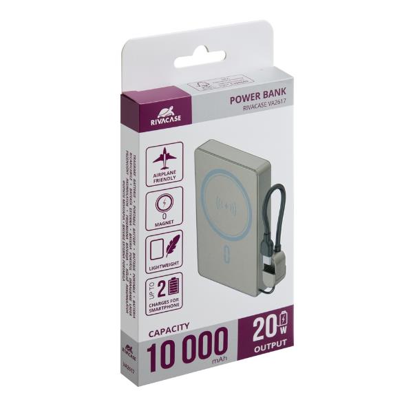 Power Bank Rivacase VA2617 15W Ricarica Rapida Compatta 200g - immagine 6