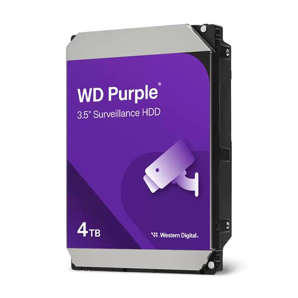 HDD Interno Western Digital WD Purple 4TB SATA3 256MB - SKU: WD44PURZ