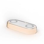 Celly WLLIGHT2IN1WH – Lampada LED da Scrivania con Doppia Ricarica Wireless 15W – Caricabatterie wireless/senza fili