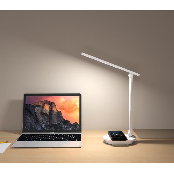 Celly WLLIGHTFOLD - Lampada LED Pieghevole con Ricarica Wireless, potenza 15 Watt, tre temperature di colore, sorgente LED ad alta efficienza - Caricabatterie wireless/senza fili - immagine 3