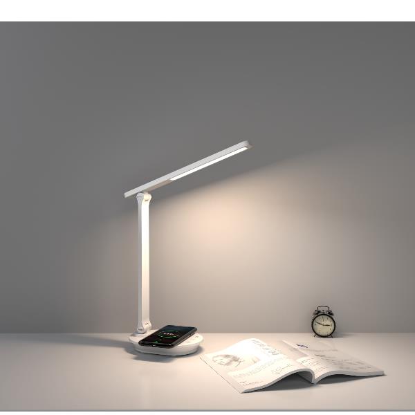 Celly WLLIGHTFOLD - Lampada LED Pieghevole con Ricarica Wireless, potenza 15 Watt, tre temperature di colore, sorgente LED ad alta efficienza - Caricabatterie wireless/senza fili - immagine 8