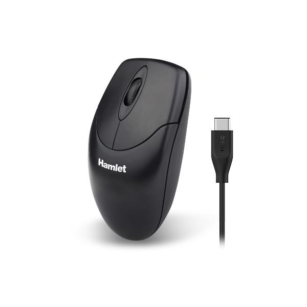 Mouse USB-C Hamlet 1000 DPI Nero - SKU: XMICEU2-C