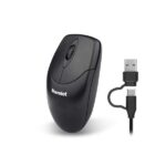 Mouse Hamlet USB-C e USB-A 1000 DPI Nero