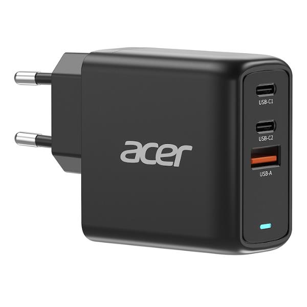 Caricabatterie Acer 67W GaN USB-C Nero 3 Porte