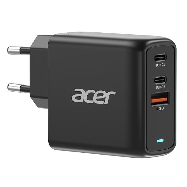 Caricabatterie Acer 67W GaN USB-C Nero 3 Porte - immagine 3