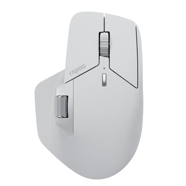 Mouse Wireless Rapoo MT760L Large Ergonomico Bianco