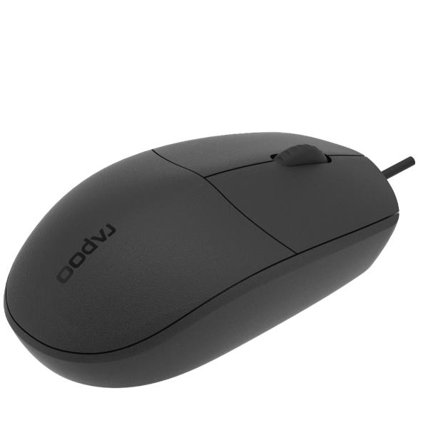 Mouse Rapoo N100 Ottico USB Nero Ergonomico per Ufficio - immagine 2