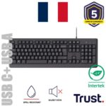 Tastiera Trust TK-150 USB Silent Layout IT Nero per Ufficio