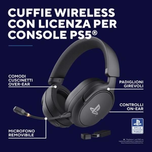 Trust GXT499 FORTA WIRELESS HEADSET PS5 - Cuffie e Auricolari - immagine 3