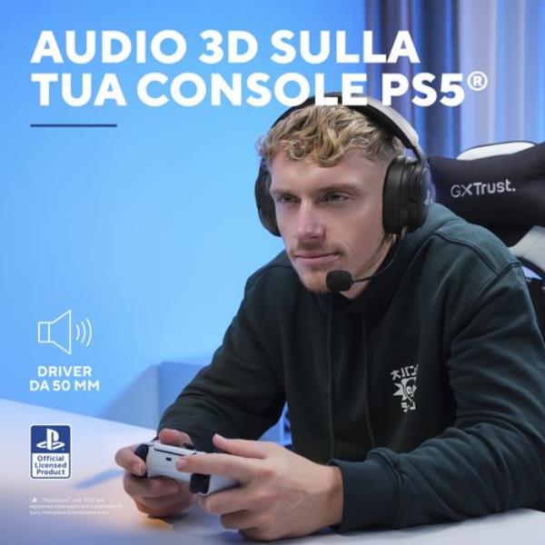 Trust GXT499 FORTA WIRELESS HEADSET PS5 - Cuffie e Auricolari - immagine 5