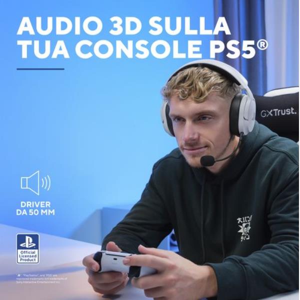 Trust GXT499W FORTA WIRELESS HEADSET PS5 - Cuffie e Auricolari - immagine 3