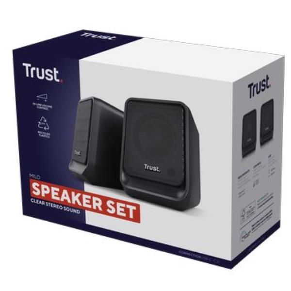 Casse PC Trust MILO 2.0 Set Speaker 12W Nero - SKU: 26254 - Immagine 8