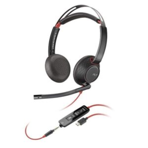 Cuffie Professionali Poly HP Blackwire 5220 USB-C/A + AUX 3.5mm Noise Canceling