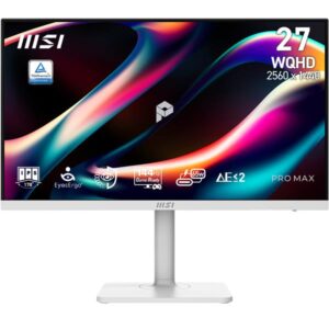 Monitor MSI PRO MAX 271QPHW 27 IPS QHD 2560px Pivot Regolabile - SKU: 9S6-3PF54H-008