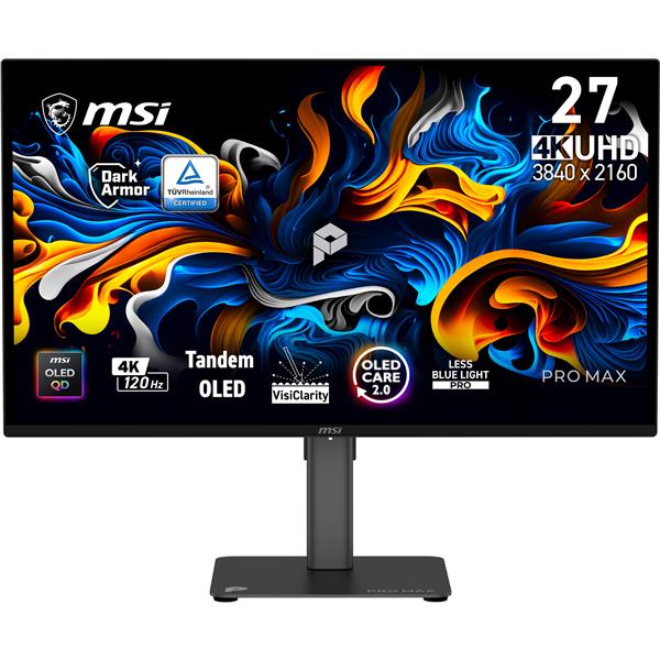 Monitor MSI PRO MAX 271UPX12G 26,5 OLED 4K UHD Pivot Regolabile - SKU: 9S6-3PF8CA-001