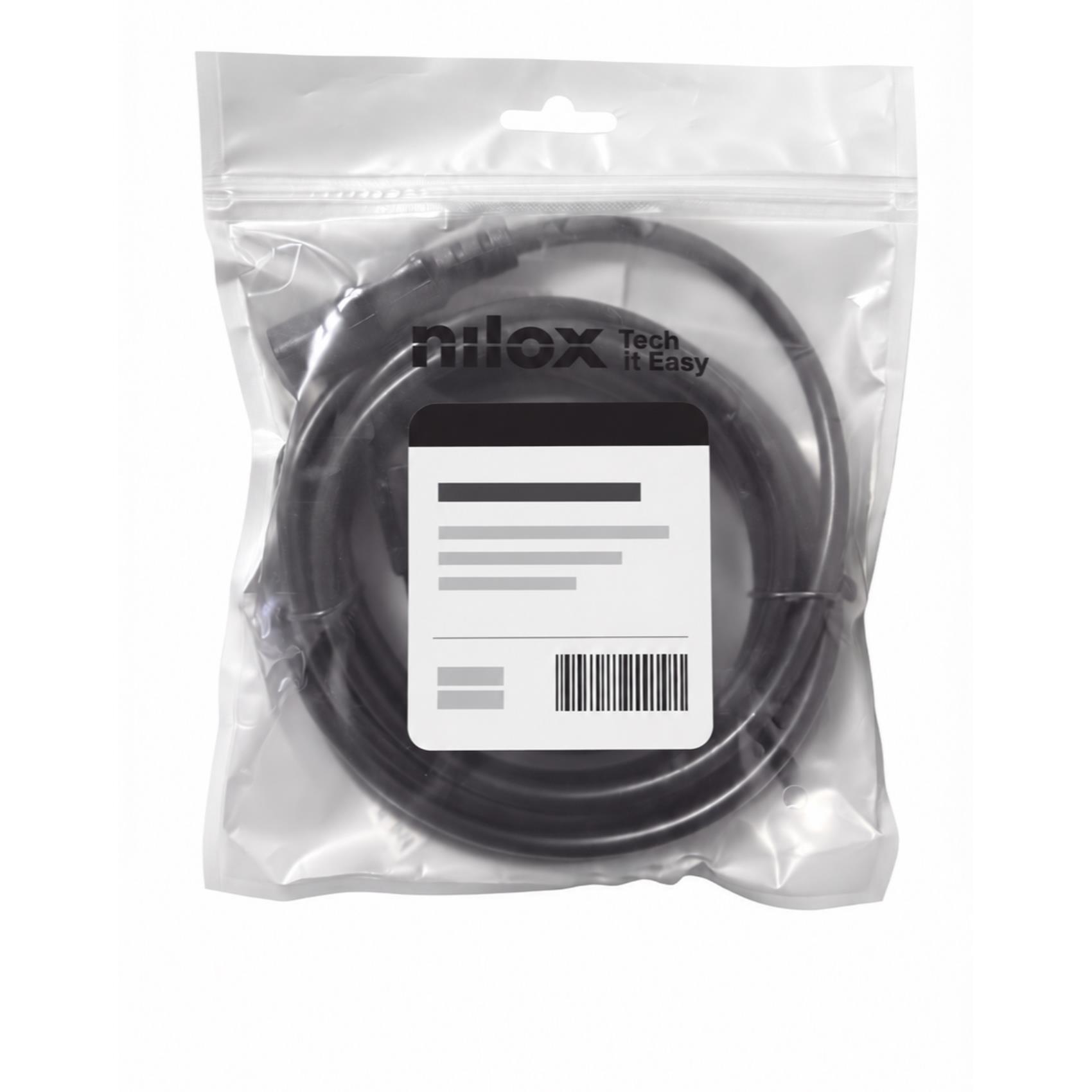 Cavo Ethernet Cat-5e UTP Nilox 1 metro Grigio - immagine 2