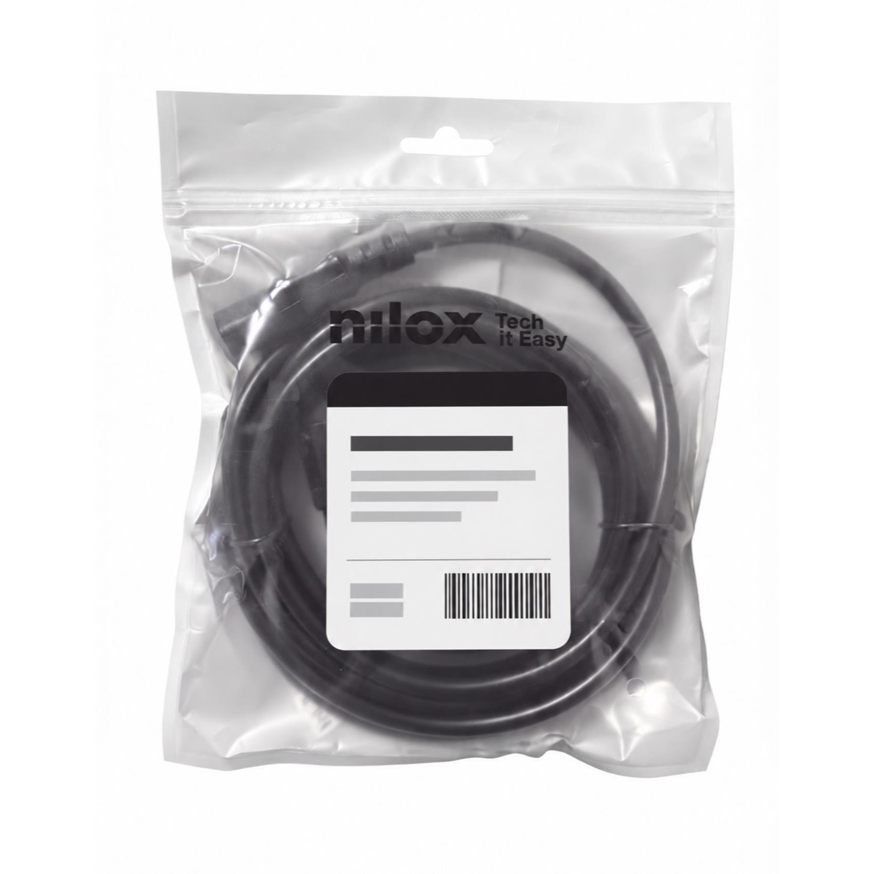 Cavo Ethernet Cat-6 UTP Nilox 0.5 metri Grigio - immagine 2