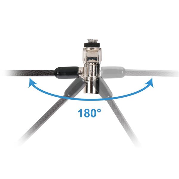 Cavo di Sicurezza per Notebook Conceptronic con Chiave Nano 1,8m Acciaio - SKU: CUSTODIO02BNM - Immagine 2