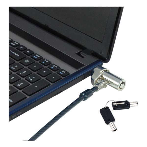 Cavo di Sicurezza per Notebook Conceptronic con Chiave Nano 1,8m Acciaio - SKU: CUSTODIO02BNM - Immagine 4