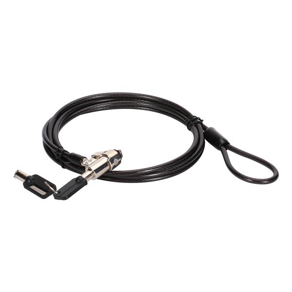 Cavo di Sicurezza Conceptronic a Chiave per Notebook 1,8m Acciaio - SKU: CUSTODIO02BSM