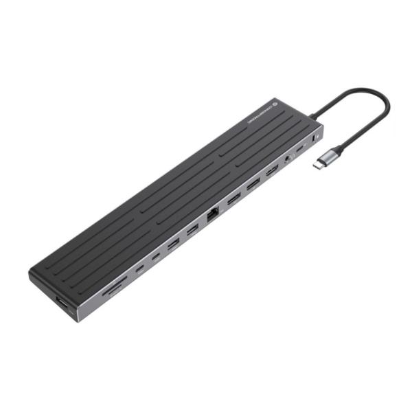 Docking Station Conceptronic 14-in-1 USB 3.2 Gen 1 in Alluminio - SKU: DONN32BD