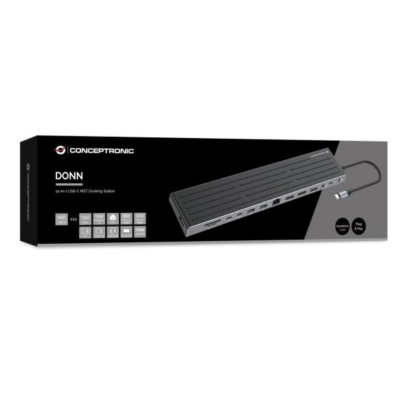 Docking Station Conceptronic 14-in-1 USB 3.2 Gen 1 in Alluminio - SKU: DONN32BD - Immagine 3