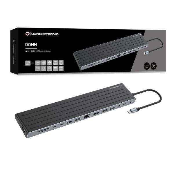 Docking Station Conceptronic 14-in-1 USB 3.2 Gen 1 in Alluminio - SKU: DONN32BD - Immagine 8