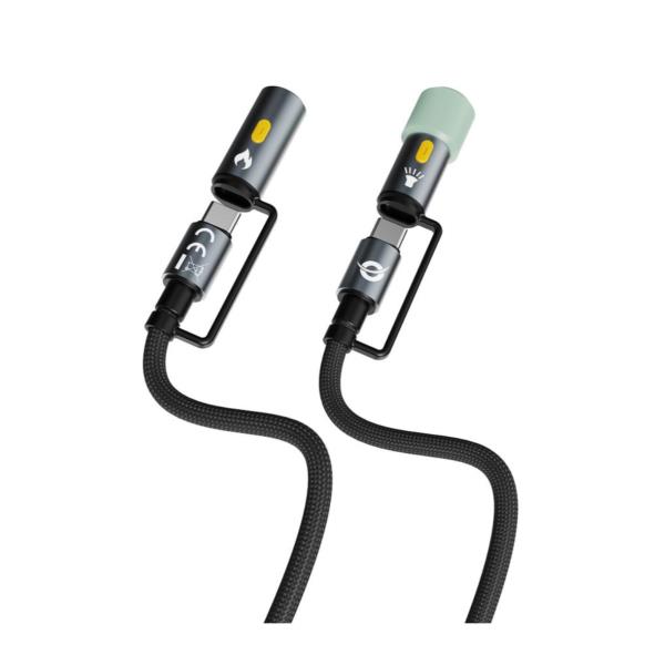 Conceptronic 4-IN-1 USB 2.0 CABLE WITH LED LIGHT - CAVI COMPUTER / MOBILE