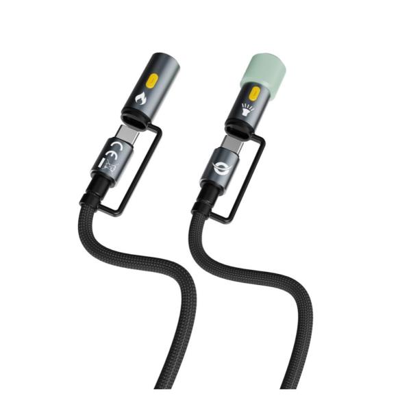 Conceptronic 4-IN-1 USB 2.0 CABLE WITH LED LIGHT - CAVI COMPUTER / MOBILE - immagine 2