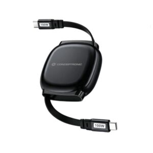 Conceptronic RETRACTABLE USB 2.0 CABLE PD 100W - CAVI COMPUTER / MOBILE