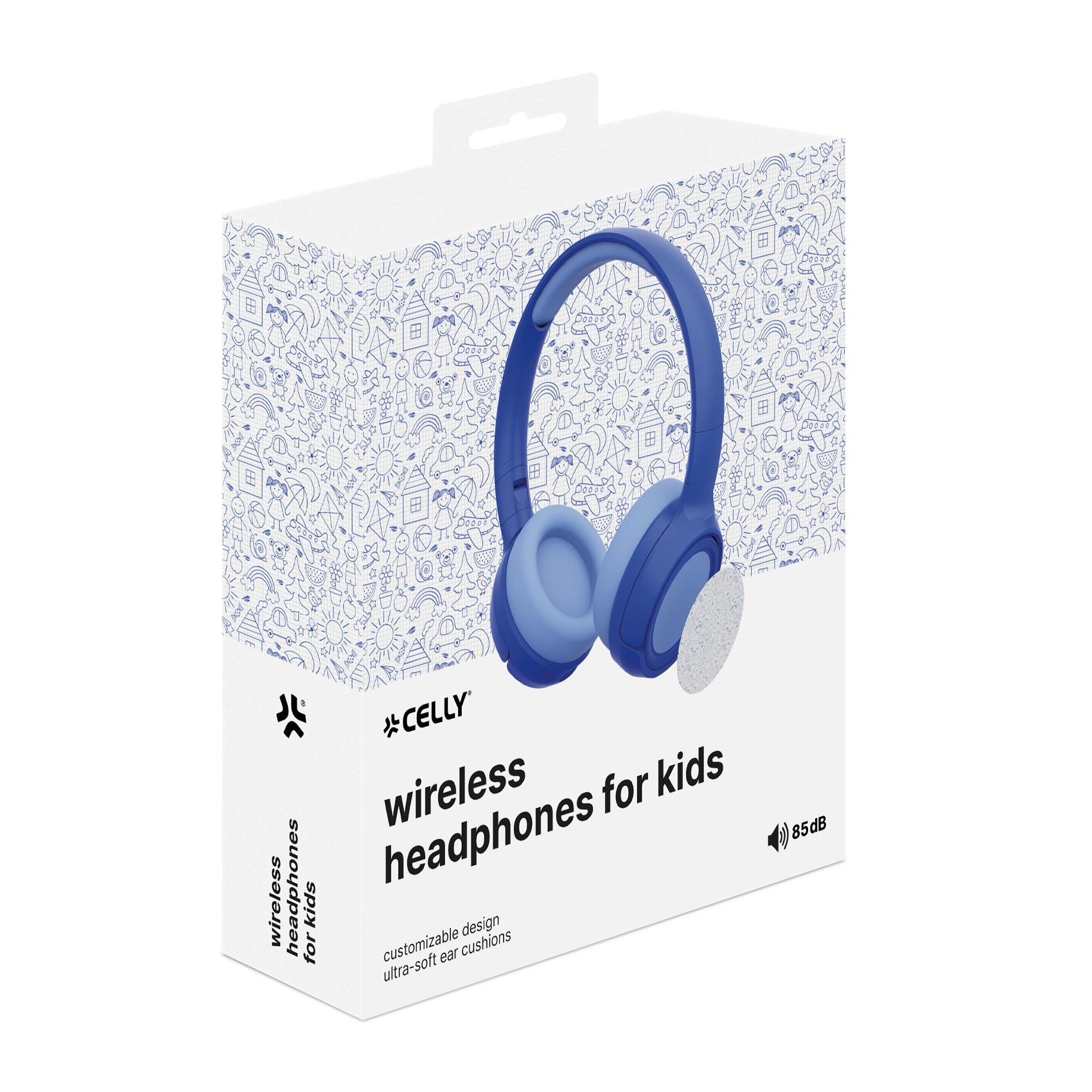 Cuffie Wireless Celly KIDSWRLSBEAT Bluetooth con Microfono e USB-C - SKU: KIDSWRLSBEATBL - Immagine 2