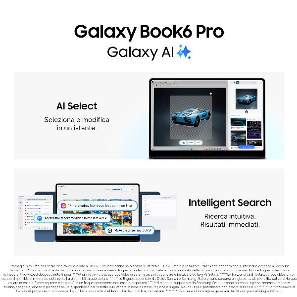 Notebook Samsung Galaxy Book6 Pro 16" Touch Intel Core Ultra 7 32GB 1TB - immagine 9