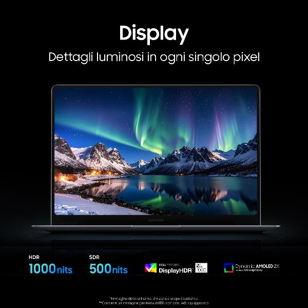 Notebook Samsung Galaxy Book6 Pro 16" Touch Intel Core Ultra 7 32GB 1TB - immagine 10