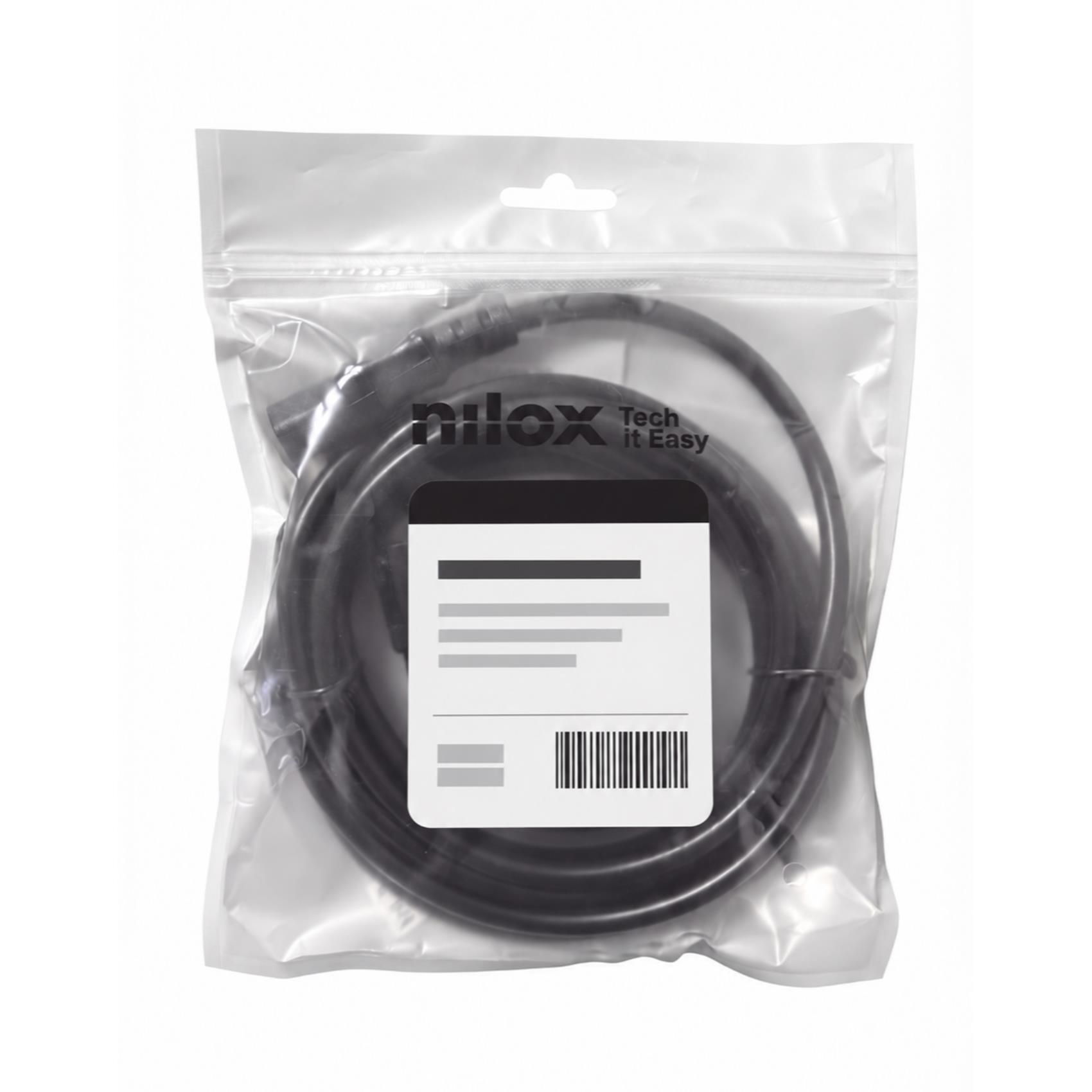 Cavo Ethernet Cat-6 UTP Nilox 2 metri Nero - immagine 2