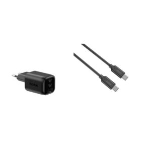 Caricabatterie GaN Nilox 100W 3 Porte USB-C USB-A con Cavo 2m - SKU: NXCHARG100W