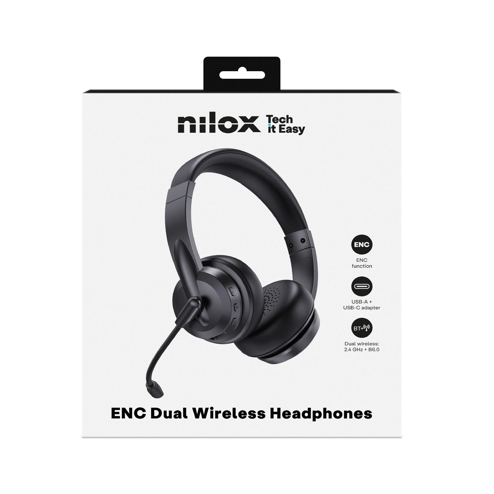 Nilox HEADPHONES DUAL CONNECT ENC - Cuffie e Auricolari - immagine 4