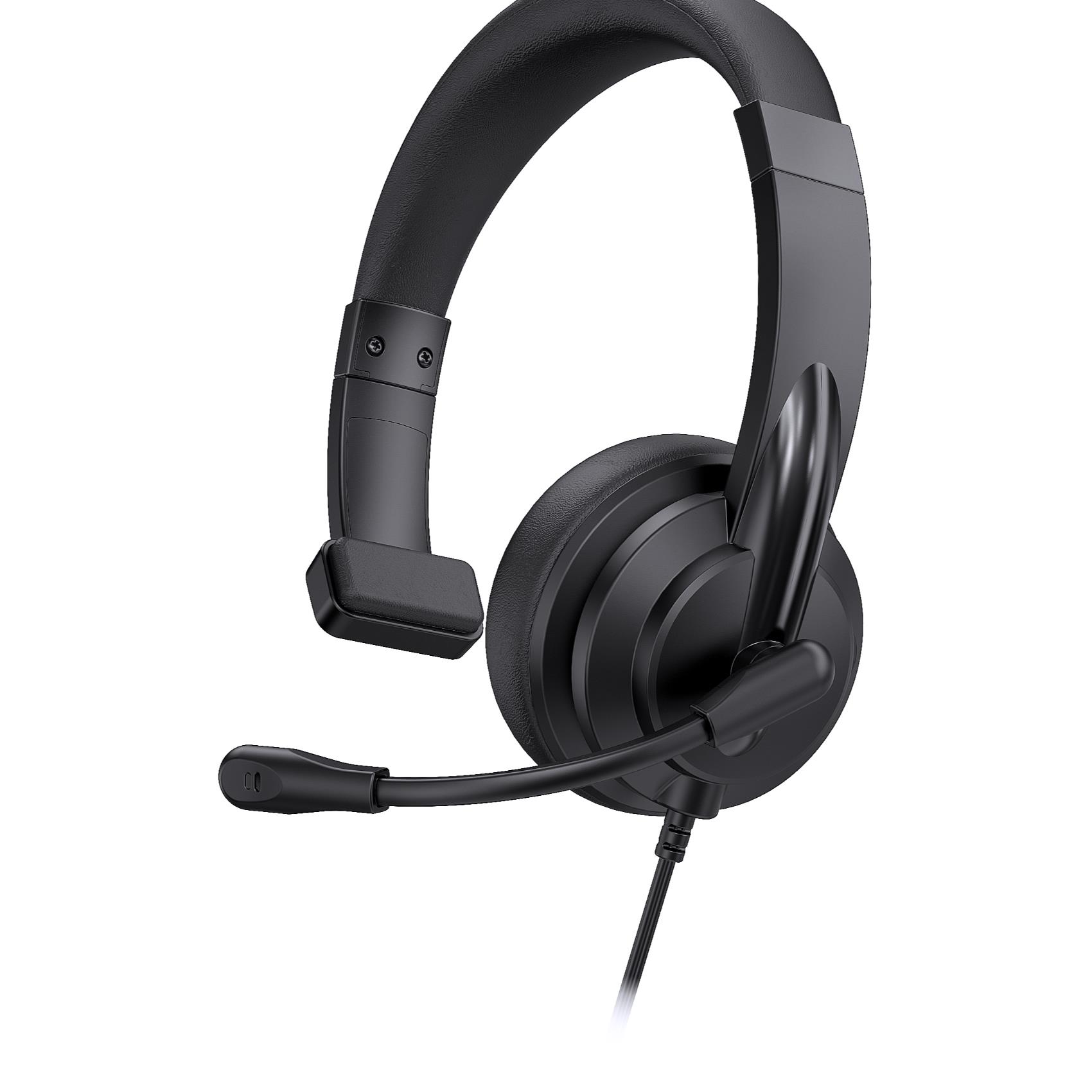 Nilox HEADPHONES MONO ENC USB-C/USB-A - Cuffie e Auricolari