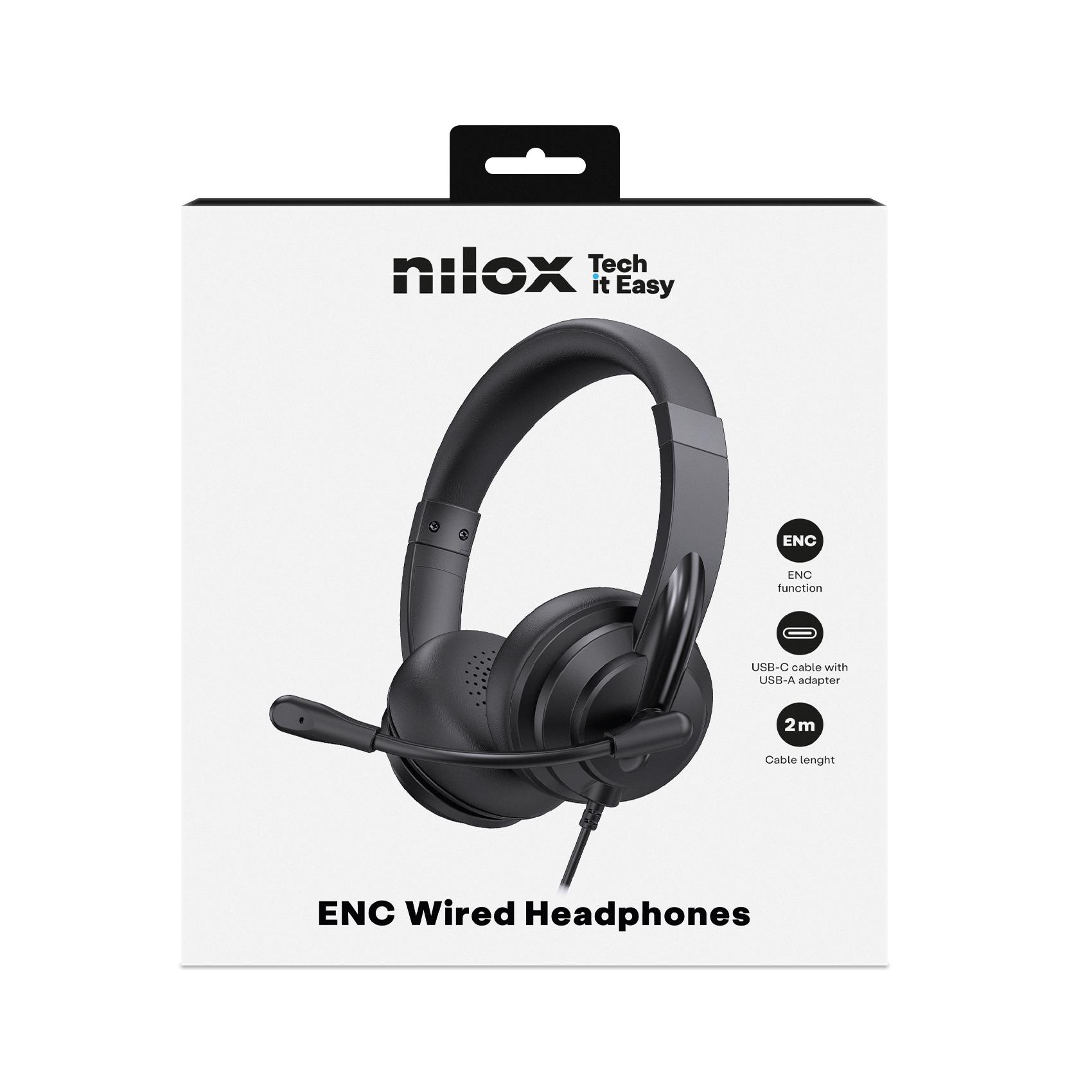 Nilox HEADPHONES ENC USB-C/USB-A - Cuffie e Auricolari - immagine 3