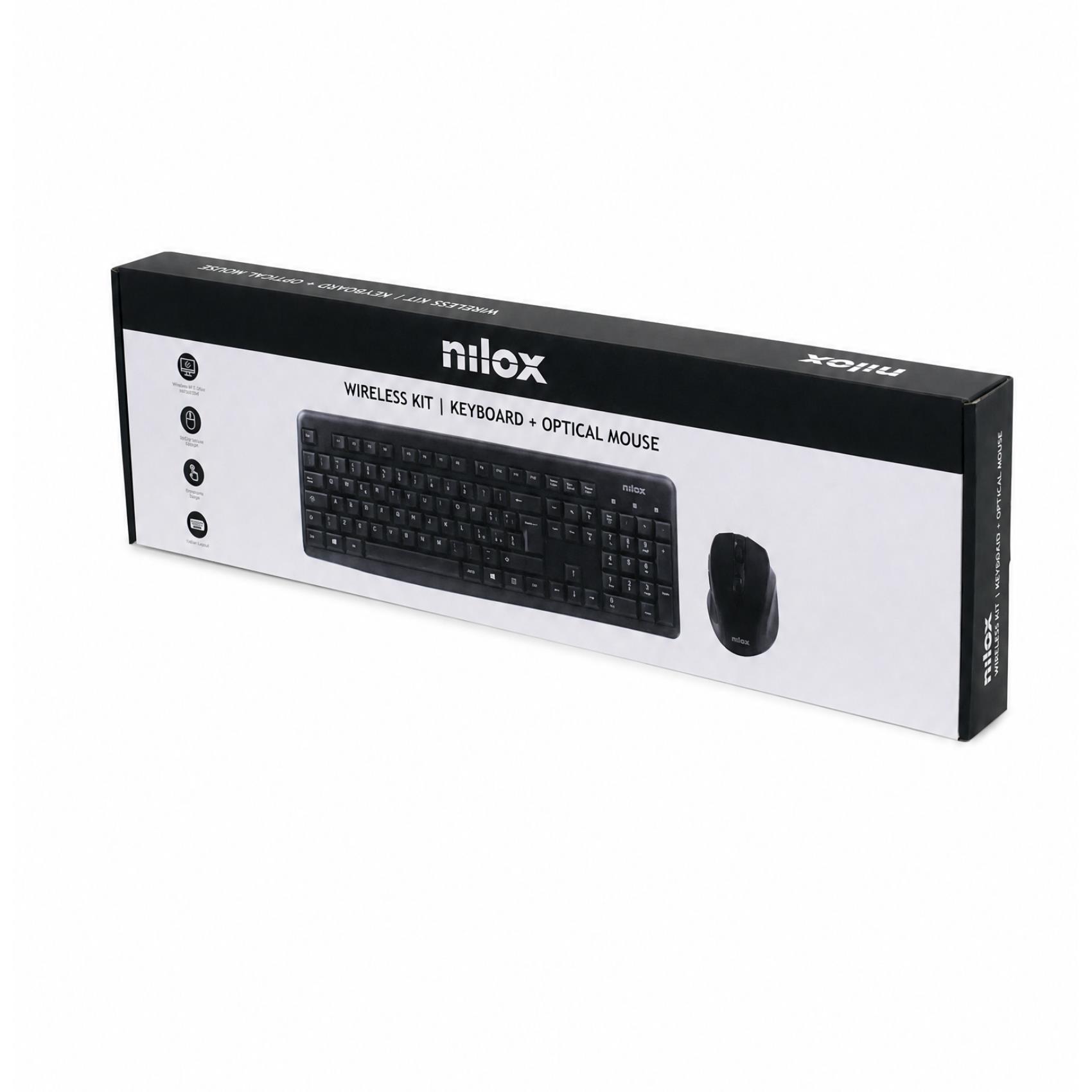 Kit Tastiera e Mouse Wireless Nilox Tech Italiano - immagine 3