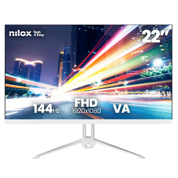 Nilox MONITOR 22 VA 144HZ BIANCO - Monitor Desktop
