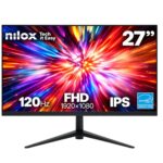 Nilox TECH – Monitor 27″ 120Hz/IPS/Multimedia/Full HD/HDMI/VGA/ENERGY STAR – Monitor Desktop