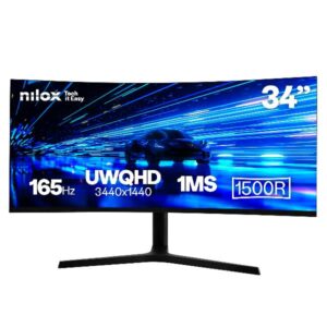 Monitor Gaming Nilox 34 Ultrawide Curvo 165Hz 4K MVA 2 HDMI - SKU: NXM344KD22