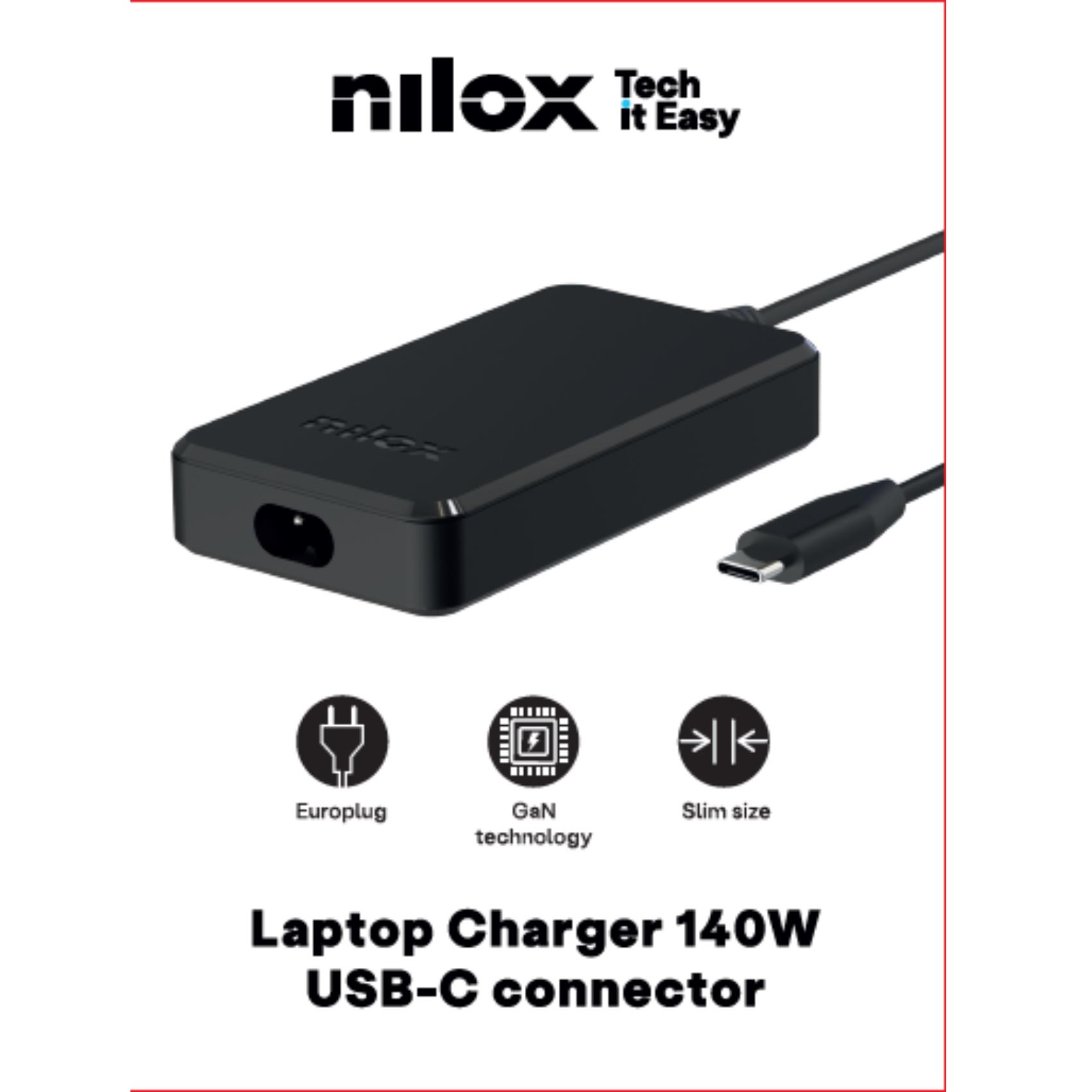 Nilox TECH - 140W Laptop charger GaN USB-C - Accessori Notebook - SKU: NXPDCGAN140W - Immagine 6