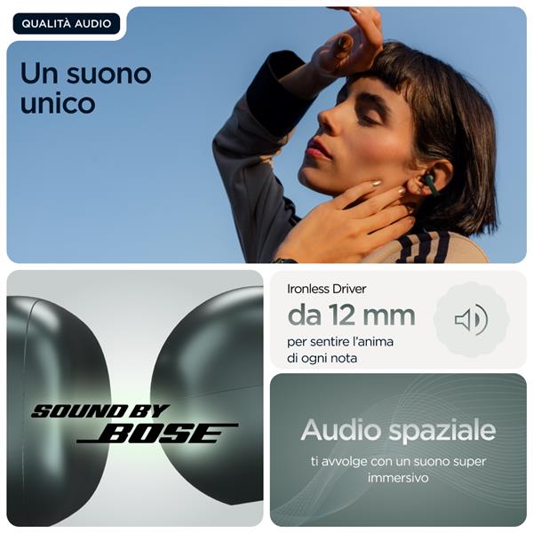 Auricolari Bluetooth Motorola Moto Buds Loop Green con Noise Canceling - immagine 13