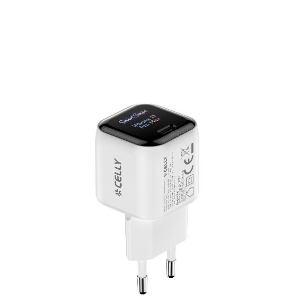 Caricabatterie da Rete Celly TCSCREENEO1C45W 45W USB-C Power Delivery con Display - SKU: TCSCREENEO1C45W - Immagine 5