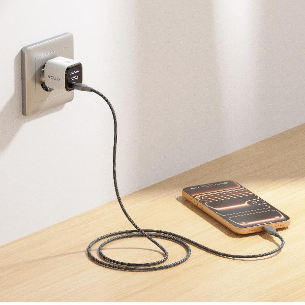 Caricabatterie da Rete Celly TCSCREENEO1C45W 45W USB-C Power Delivery con Display - SKU: TCSCREENEO1C45W - Immagine 9