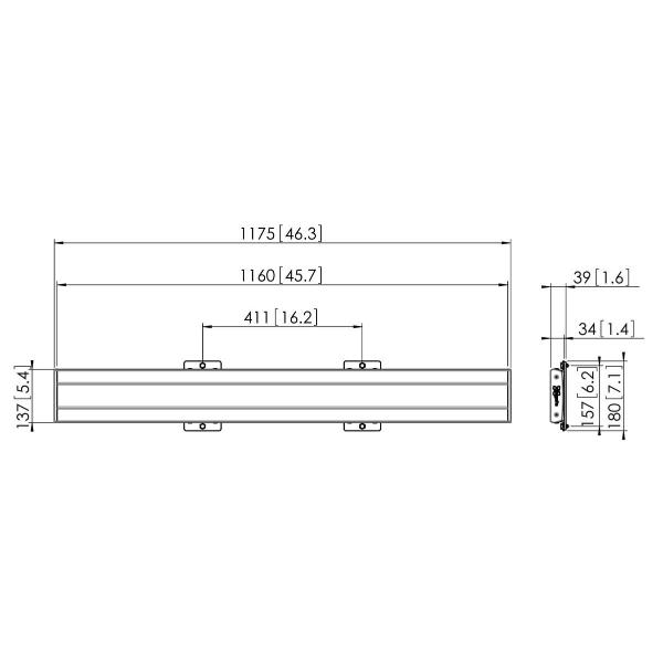 Vogels Interface Bar PFB 3411B 100mm Nero - SUPPORTI TV/MONITOR - immagine 3