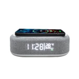Caricabatterie Wireless Celly WLCLOCKSTAND 15W USB-C con Sveglia Digitale - SKU: WLCLOCKSTANDGR